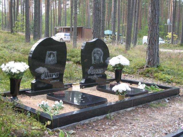 Фигурный памятник для домашнего живтоного